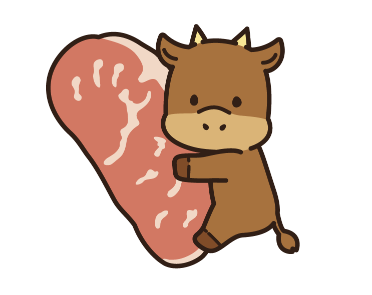 コーポレートキャラクター 精肉店のうし